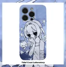 Y2K風 レトロな悲しげな天使の女の子デザインの二合一スマホケース【iPhone・Android対応】