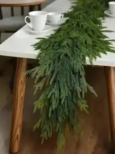 クリスマス用PE素材の松の花輪【密編み・店舗装飾・玄関用】