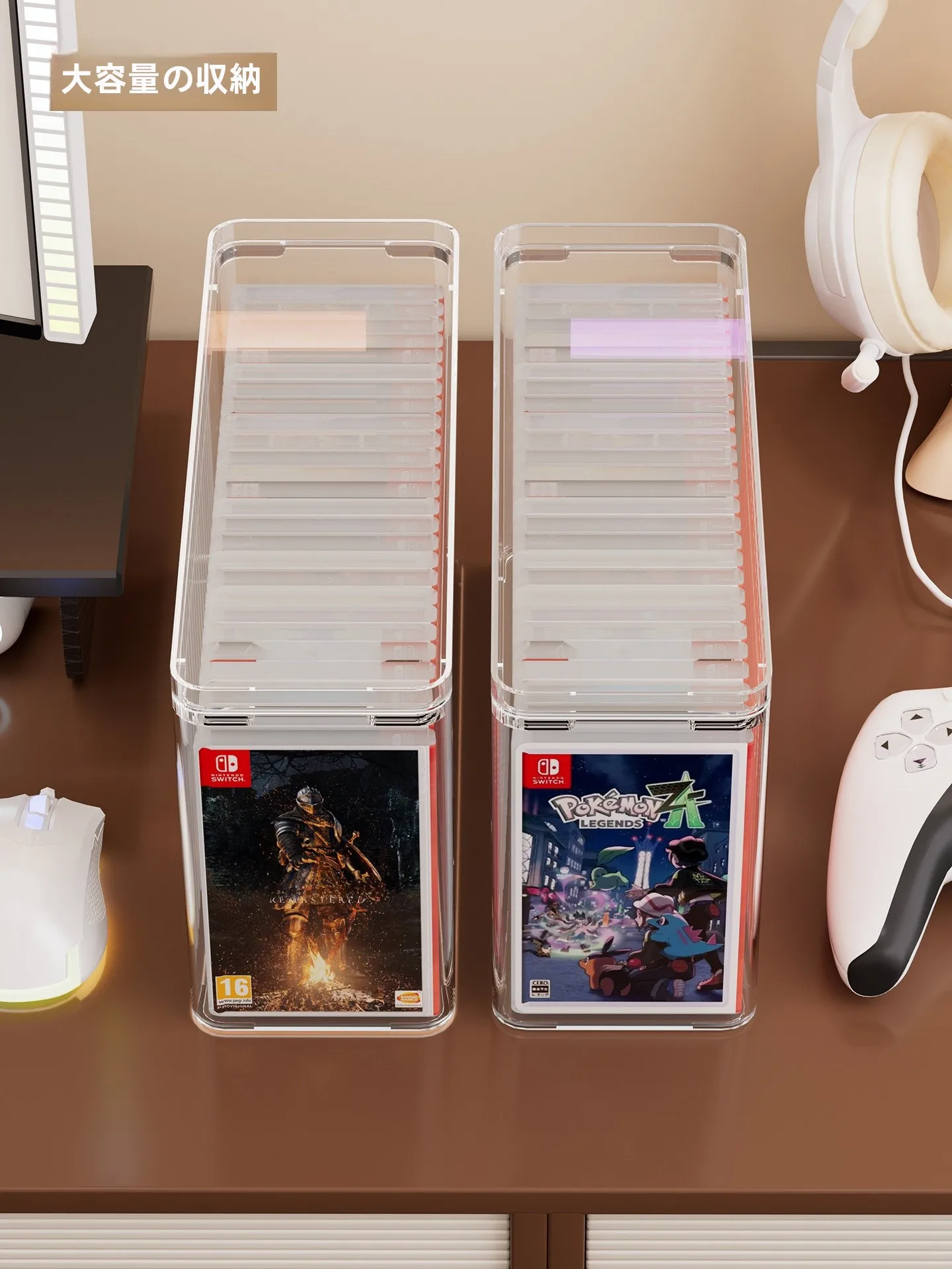 Switch用ゲームカード収納ボックスSF1799：デスクに設置するための最適な収納ソリューション