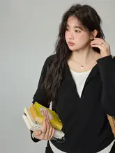 トップス レディース 大きいサイズ ぽっちゃり 春 フェイクレイヤード ジップアップ カーディガン スウェット Tシャツ バイカラー 着痩せ 体型カバー