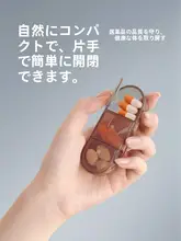 携帯用薬分けボックス【一週間分・小型・切薬器付き】（セットアップ対応）