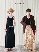 ツイストデザインのリブニットキャミソール【両面使用可能・肌触り抜群】