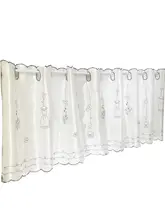 遮光機能付き プリンセス風 小花柄 短いカーテン【キッチン用・ショートタイプ・小窓用】