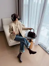 牛革製 レトロデザイン アンクルブーツ【ポインテッドトゥ・静音ソール・通勤用】