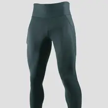 高腰ランニング用メンズコンプレッションパンツ【春秋用・薄手・バスケットボール・通気性抜群】