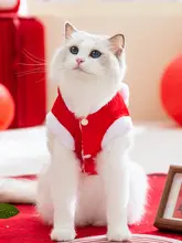 秋冬用コットン製猫服【厚手・保温・子猫用・可愛いデザイン】（セットアップ対応）