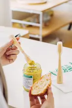 かわいいミニカラー付きジャムスクレーパー【キッチン用・小型・調味料用】