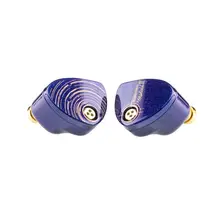 HIFI有線イヤフォン【ブルーパープルグラデーション・全面改良版】