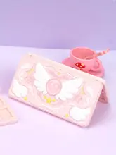 極想星翼物語 Nintendo Switch用ゲームカードケース【24枚収納・かわいいデザイン・マグネット式・ピンク】