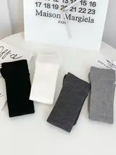 夏用 薄手コットンソックス【シンプルなリブ編み・透かしデザイン・ホワイト】