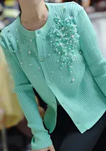 高級感ある薄荷色の花柄UVカット対応空調カーディガンとキャミソール（セットアップ対応）