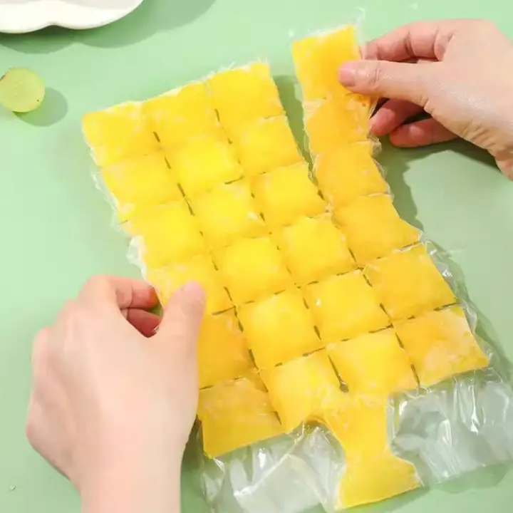 自封口付き氷作り用水切り袋【家庭用・パッションフルーツ型】
