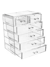 アクリル製 抽斗式収納ボックス【ネイル用品・文房具・化粧品整理用】