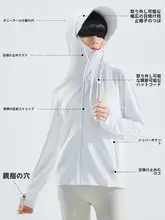 木林森 レディース 夏用 UVカット 軽量フィルムジャケット【UPF50+・防紫外線・アウトドア用】