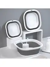 シリコン折りたたみ洗面器【家用・旅行用・掛けられるデザイン】