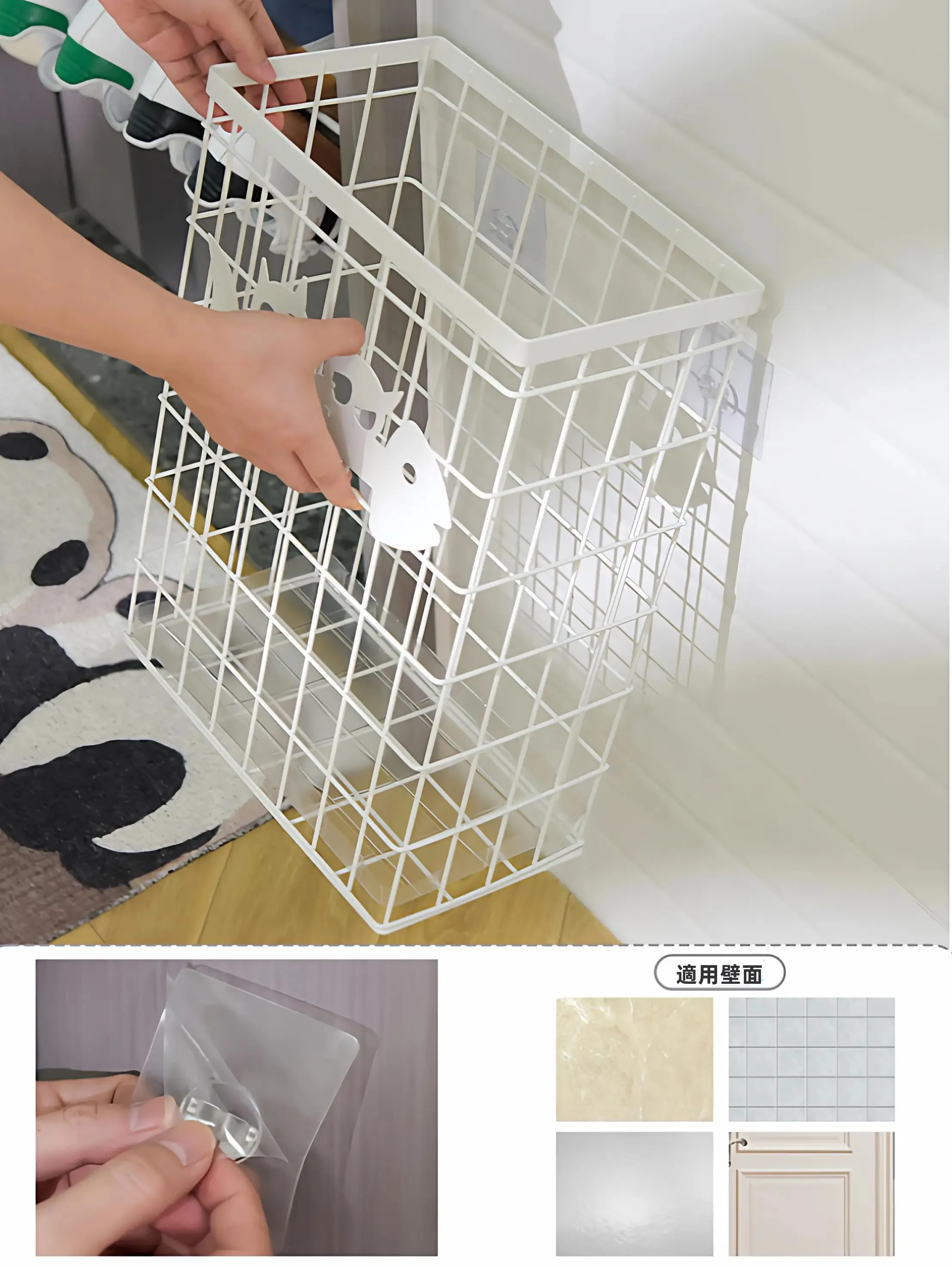 壁面傘の設置方法と実用性：穴あけ不要の壁掛け収納傘立て【ホーム用・水切り付き】