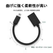 ミニUSB変換アダプター【車載用・OTG対応・音楽再生・汎用】