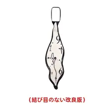 ユニークなデザインの時計タイ装飾【モノクロ・ミニマルスタイル】