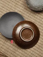 粗陶製茶器用トレイ【日本風・隔熱・伝統的デザイン】