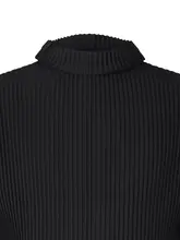 メンズ 高級感あるタートルネック長袖Tシャツ【ワッフル素材・ルーズフィット・カジュアル】