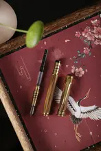 竹製ダブルヘッドペン【金丝竹・万年筆・ボールペン・中性水性ペン】
