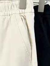 春用 大きいサイズ レディース 細見え デニム風パンツ【ウエストゴム・綿100%】（セットアップ対応）