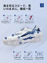 バドミントンシューズ【男女兼用・クッション性・滑り止め・専門的なデザイン】