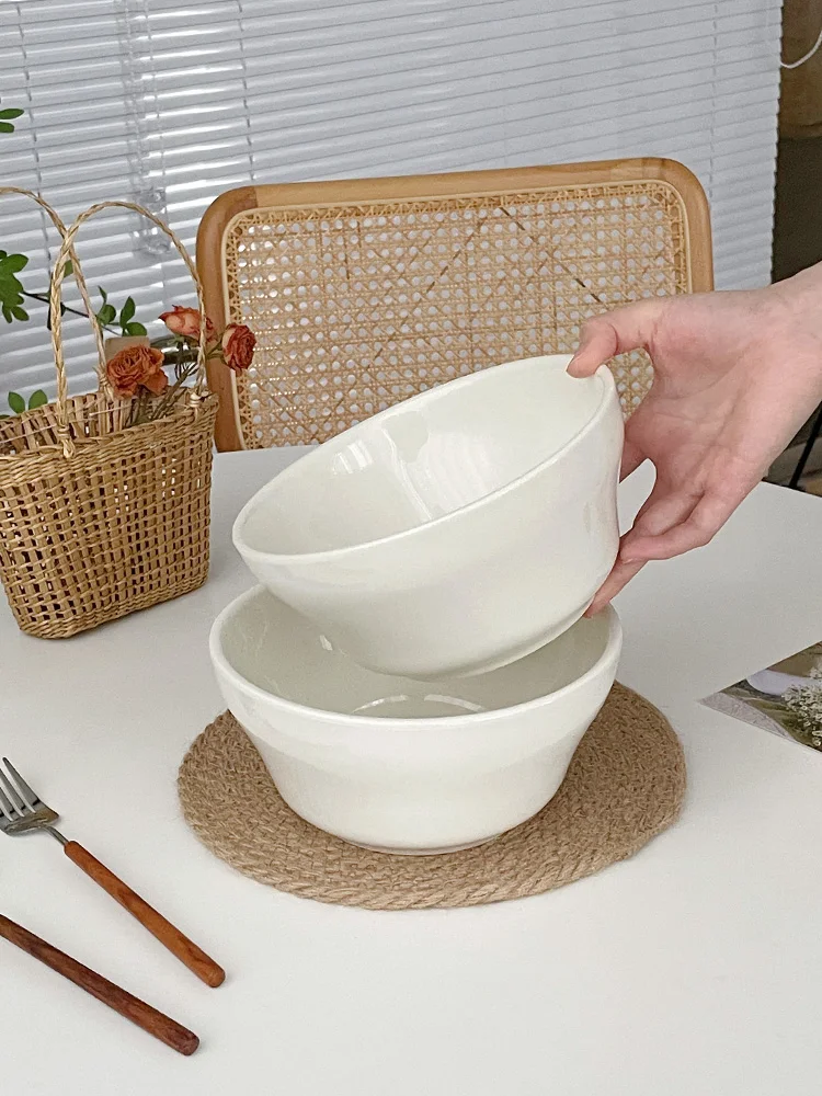 お椀食洗機 モデル「穆尼生活 白陶器拡張エッジスープボウル」の実際の性能と使用シーン