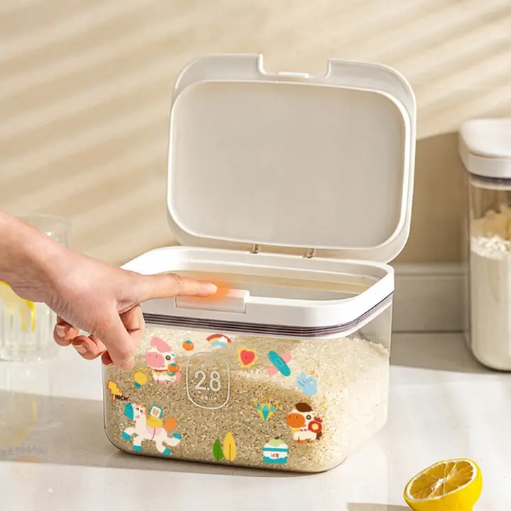 食品級密閉保存容器【米用・耐久性・プラスチック製】
