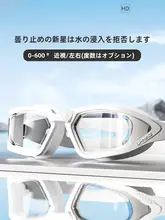 女性用 近視対応スイミングゴーグル【防水・曇り止め・高画質】