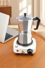 モカポット エスプレッソコーヒーメーカー 手動ドリップコーヒーセット【家庭用・濃厚抽出】