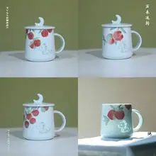 手描き陶器製の干支ドラゴンカップ【高級ギフトボックス付き・茶杯・マグカップ】