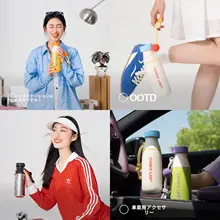 chako lab ダブルドリンク対応のポータブル保温ボトル【大容量・ストロー付き・クリスマスギフトにも最適】