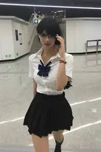 JK制服 スカートセット【チェック柄・タイトフィット・白シャツ・長袖／半袖】
