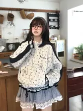 アメリカンスタイル 星柄 フード付きカジュアルパーカー【短丈・女性用・ゆったり】