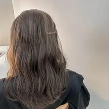 高級感のある角型サイドクリップ【ショートヘア用・ヘアアクセサリー】