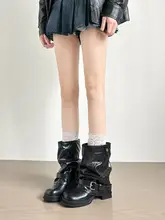 本革製 ヴィンテージマーチンブーツ【厚底・ショート・ライダータイプ・女性用】