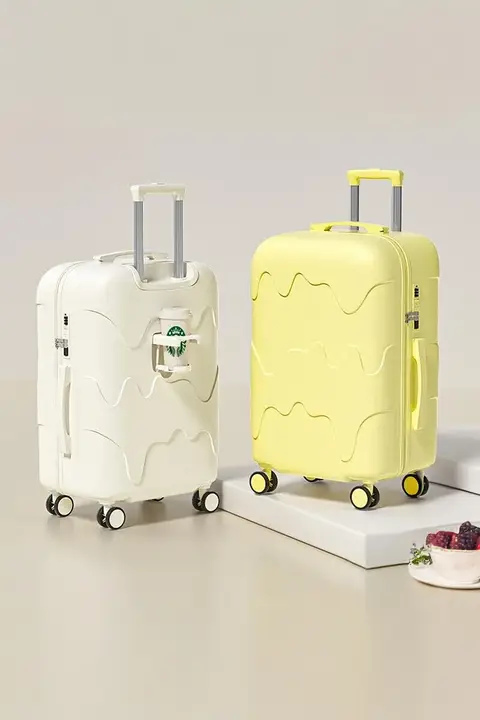 小型トラベルキャリーバッグ【堅牢なダブルロック・耐久性・キャリーハンドル付き】