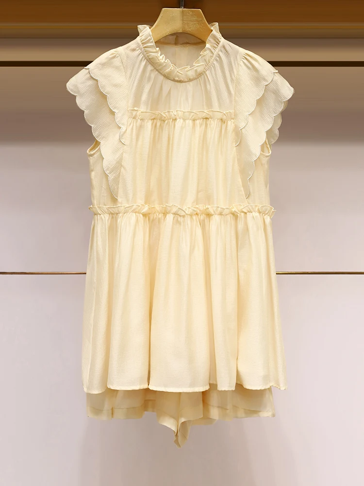夏服おしゃれに迷ったとき、どうやって「小飛袖チュニック」と「ショートパンツ」のセットを選ぶ？