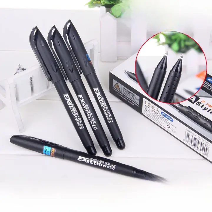 ビジネス用高容量ボールペン【ブラック・水性インク・0.7mm】