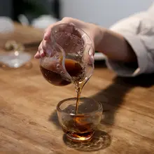 手作り透明泡立ち茶器 福禄公杯【高級感あふれる家用・功夫茶具】