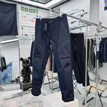 防風性と撥水性に優れた3D立体裁断のメンズアウトドア保温カジュアルパンツ【極上の柔らかさ・ソフトシェル】