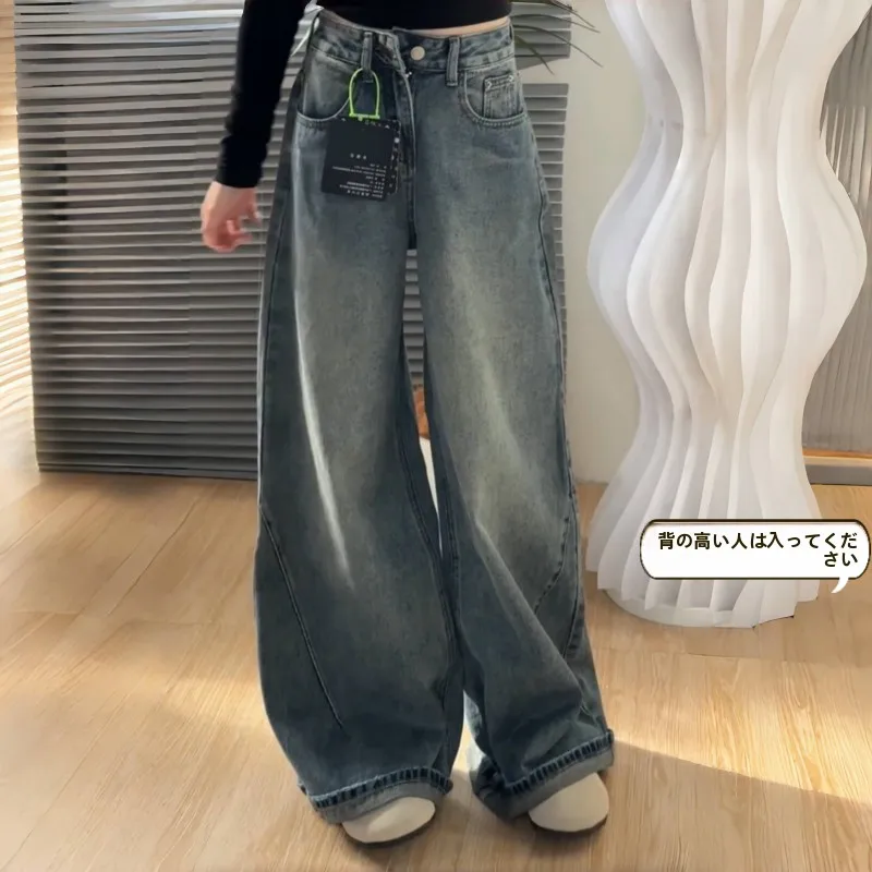 高身長向けアメリカンスタイルのワイドレッグデニムパンツ：40代女性に最適なフィットシルエットの実用性を検証