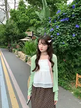 春夏向け 薄手の透け感がある女性用UVカーディガン【柔らかさ・シングルボタン】