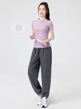 女性用アウトドア登山ウェア【ファッション・半ジップ・短袖・透湿・速乾・ジム・夏用】（セットアップ対応）