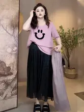 高腰Aラインスカート【春夏用・女性大きいサイズ・フィット・万能】
