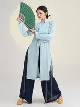 モダン中式ダンス衣装【中長丈・軽やかな動き・太極・女性用】（セットアップ対応）