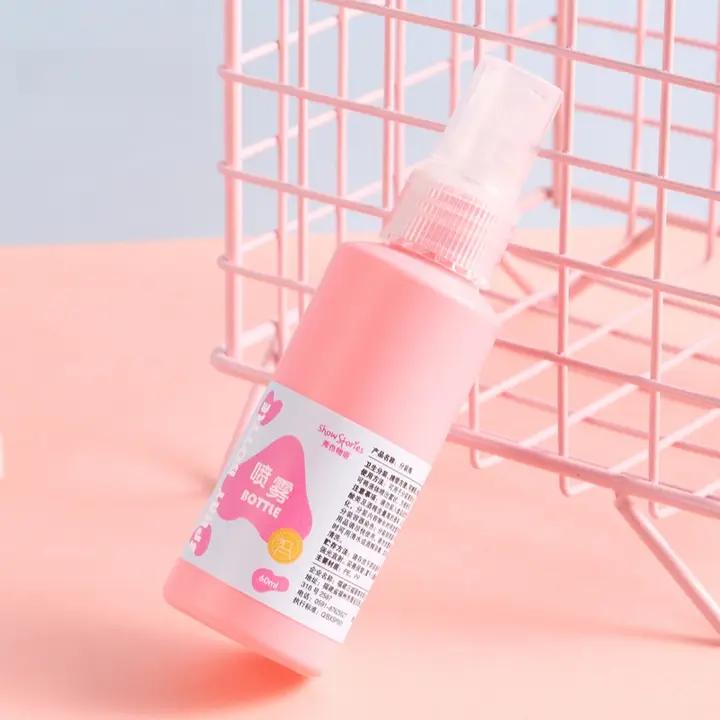 淡い色合いのスプレーボトル【洗面器用・多用途・６０ｍｌ】