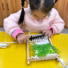 子供用手作り毛糸編み板キット【幼稚園向け・工作材料・知育玩具】