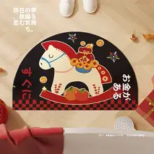 カートゥーンデザインの吸水性バスマット【防滑・耐汚れ・トイレ用】